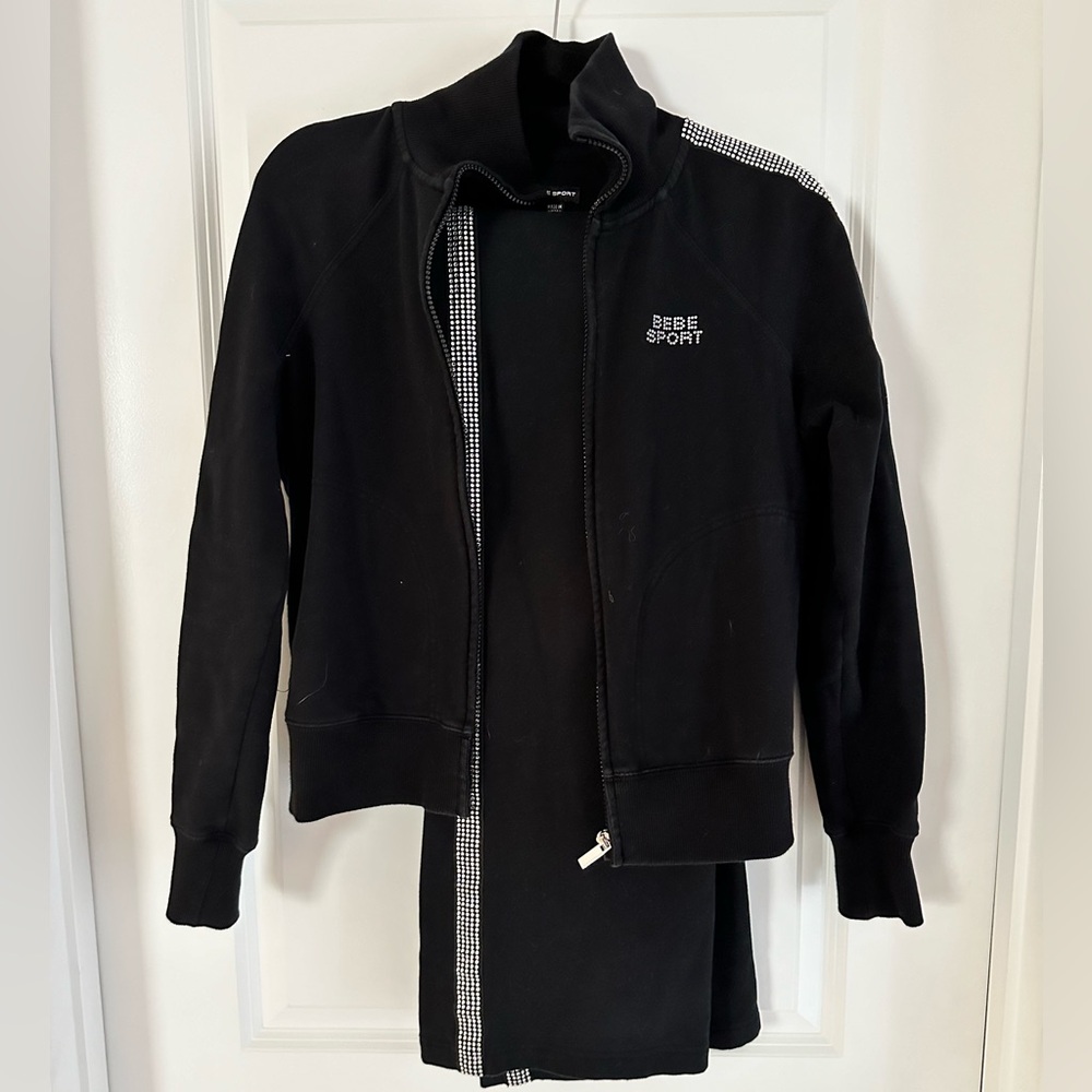 Bebe pants and jacket with embellishments
